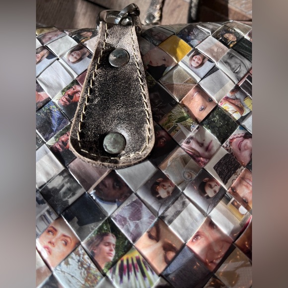 Artisan handbag Womens Faces Handbag unique pop art Valentines Mothers Day gift - Picture 8 of 10